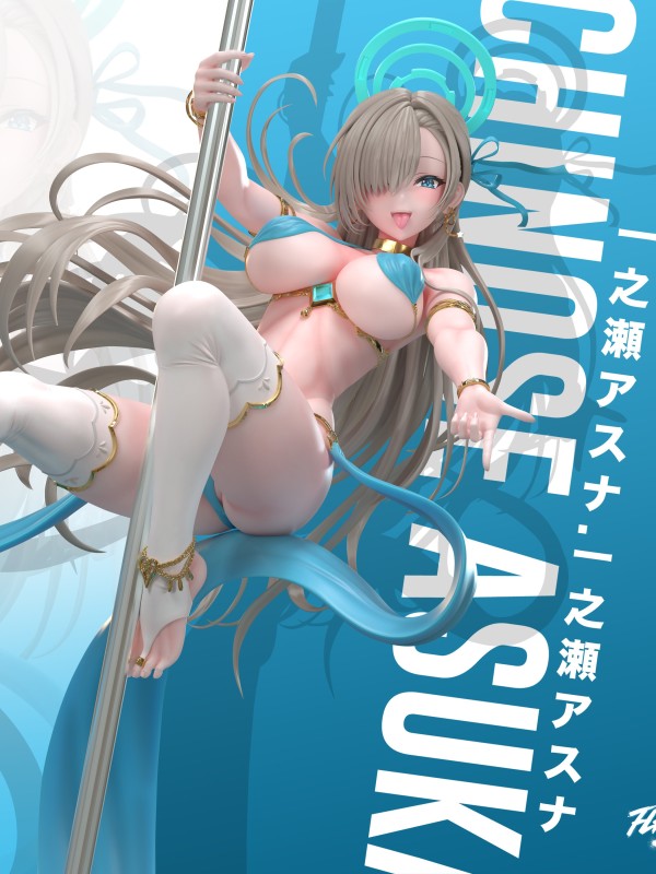 Flawless Studio Blue Archive Exotic Pole Dancer Ichinose Asuna Hot Sexy Statue